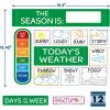 Eureka Crayola Colors and Shapes Classroom Calendar Bulletin Board Set for Teachers, 28 Pieces