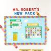 Eureka Crayola Colors and Shapes Classroom Calendar Bulletin Board Set for Teachers, 28 Pieces