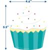 Eureka Crayola Crayons Paper Cut-Out Classroom Decorations for Teachers, 36 Pieces(Cupcake)