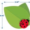 Eureka Crayola Crayons Paper Cut-Out Classroom Decorations for Teachers, 36 Pieces(Ladybug)
