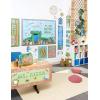 Eureka Crayola Letter, Number, Punctuation Mark, and Symbol Classroom Decorations for Teachers, 4″ H, 178 Pieces, Blue(Curiosity Garden)