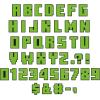 Eureka Crayola Letter, Number, Punctuation Mark, and Symbol Classroom Decorations for Teachers, 4″ H, 178 Pieces, Blue(Minecraft)
