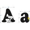Eureka Crayola Letter, Number, Punctuation Mark, and Symbol Classroom Decorations for Teachers, 4″ H, 178 Pieces, Blue(Peanuts)