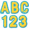 Eureka Crayola Letter, Number, Punctuation Mark, and Symbol Classroom Decorations for Teachers, 4″ H, 178 Pieces, Blue(Seas the Day)