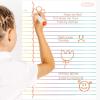 The Peel People Dry Erase Board – Notepad Paper Design, Whiteboard for School Presentations or Classroom Projects, Great for Teachers and Kids, Large Size, White