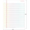 The Peel People Dry Erase Board – Notepad Paper Design, Whiteboard for School Presentations or Classroom Projects, Great for Teachers and Kids, Large Size, White