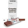 Crayola 12 Count Washable Bulk Markers, Green(Brown)