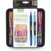 Crayola Brush & Detail Dual Tip Marker Set, 16 Markers, 32 Colors, Adult Coloring Markers, Gifts for Teens & Adults(Blending Markers)
