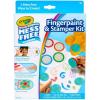 Crayola Color Wonder Mess Free Fingerpaint & Stamper Kit, Safari Stamps for Kids, Color Reveal Ink, Toddler Activity, Gifts, 3+(Fingerpaint & Stamper Kit)