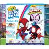 Crayola Color Wonder Mess Free Fingerpaint & Stamper Kit, Safari Stamps for Kids, Color Reveal Ink, Toddler Activity, Gifts, 3+(Spidey Activity Kit)