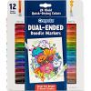 Crayola Dual Chisel Tip & Brush Markers (12ct), Markers for Adults, Art Marker Set, Coloring Supplies, Gifts for Teens & Adults(Dual-Ended)
