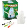 Crayola Light Ups Reindeer, Recolorable Light Up Toy for Kids, Reindeer Decor, Glow in the Dark, Holiday Gift for Kids, Ages 4+(Snowman)