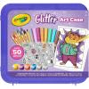Crayola Neon Art Case (50+pcs), Holiday for Boys & Girls, Neon Paint, Markers & Crayons, Kids Glow in The Dark Art Set, Ages 5+(Glitter)