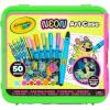 Crayola Neon Art Case (50+pcs), Holiday for Boys & Girls, Neon Paint, Markers & Crayons, Kids Glow in The Dark Art Set, Ages 5+(Neon)
