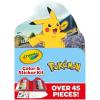 Crayola Pokemon Art Kit for Kids (45pcs), Pokemon Coloring Book Pages, Pokemon Stickers for Kids, Pokemon Toys, Gift for kids, Ages 4+(Pikachu)