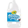 Crayola Washable Paint for Kids – Blue (1 Gallon), Kids Arts and Crafts Supplies, Non Toxic, Bulk(White)