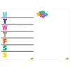 Dry Erase Weekly Calendar + Memo Board – Whiteboard for Home, School Classrooms, or Office Use, Large Size, White