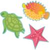 Eureka Crayola Crayons Paper Cut-Out Classroom Decorations for Teachers, 36 Pieces(Fish)