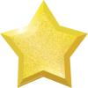 Eureka Crayola Crayons Paper Cut-Out Classroom Decorations for Teachers, 36 Pieces(Gold Star)