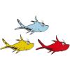 Eureka Crayola Crayons Paper Cut-Out Classroom Decorations for Teachers, 36 Pieces(One Fish Two Fish)