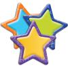 Eureka Crayola Crayons Paper Cut-Out Classroom Decorations for Teachers, 36 Pieces(Star)