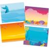 Eureka Crayola Crayons Self-Adhesive Student Name Tags for Teachers, 2.75″ x 2.25″, 40 Pieces(Seas the Day)