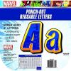 Eureka Crayola Letter, Number, Punctuation Mark, and Symbol Classroom Decorations for Teachers, 4″ H, 178 Pieces, Blue(Marvel Avengers)