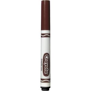 Crayola Broad Line Markers – Black (12ct), Markers for Kids, Bulk School Supplies for Teachers, Nontoxic, Marker Refill with Reusable Box(Brown)