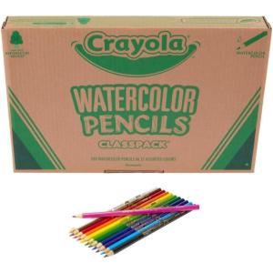 Crayola Classpack Watercolor Pencils, 240ct, 20 each of 12 Colors, Great for Classroom, Educational, Art Tools(Watercolor)