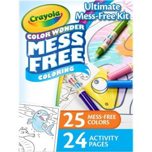 Crayola Color Wonder Mess Free Fingerpaint & Stamper Kit, Safari Stamps for Kids, Color Reveal Ink, Toddler Activity, Gifts, 3+(Art Set)