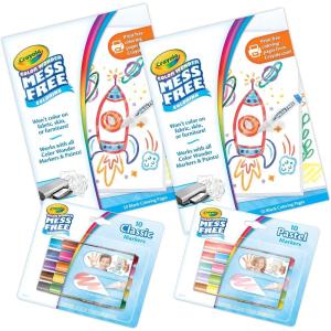 Crayola Color Wonder Mess Free Fingerpaint & Stamper Kit, Safari Stamps for Kids, Color Reveal Ink, Toddler Activity, Gifts, 3+(Coloring Kit)