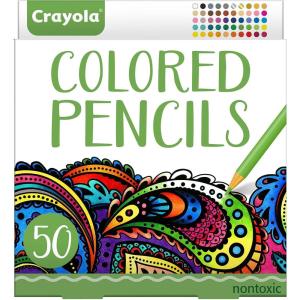 Crayola Colored Pencils For Adults (50ct), Colored Pencil Set for Adult Coloring Books, Coloring Set, Gift for Teens & Adults [Amazon Exclusive](50 Count)
