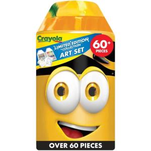 Crayola Coloring Set with Limited Edition Mauve Art Case, Limited Edition Crayons, 50+ Pieces, Gifts for Kids(Yellow)