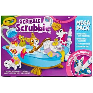Crayola Scribble Scrubbie Pets Glow Ocean Playset, Toys for Boys & Girls, Gifts for Kids, Ages 3, 4, 5, 6(Mega Pack)