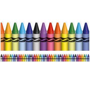 Eureka Classic Crayola Decorative Classroom and Bulletin Board Trim for Teachers, 3.25″ Wide, 12 Strips for 37 Total Feet