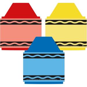 Eureka Crayola Crayons Paper Cut-Out Classroom Decorations for Teachers, 36 Pieces(Crayola Crayons)
