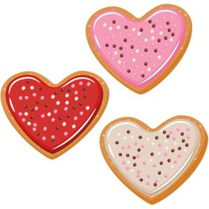 Eureka Crayola Crayons Paper Cut-Out Classroom Decorations for Teachers, 36 Pieces(Valentine’s Day)