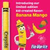Crayola Fla-Vor-Ice Popsicle Variety Pack of 2 Oz Freezer Bars, Assorted Flavors, Banana Mango, Strawberry, Berry Punch, Orange, Grape, Lemon-Lime 96 Count
