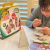 CreateOn Crayola Gingerbread House Magnetic Tiles, 24pc Holiday Christmas Building Set, STEM Educational Toys for Kids Ages 3+, Magnetic Construction Playset for Creative Learning & Gifts(Gingerbread House)