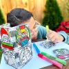 CreateOn Crayola Gingerbread House Magnetic Tiles, 24pc Holiday Christmas Building Set, STEM Educational Toys for Kids Ages 3+, Magnetic Construction Playset for Creative Learning & Gifts(Holiday Paint On)