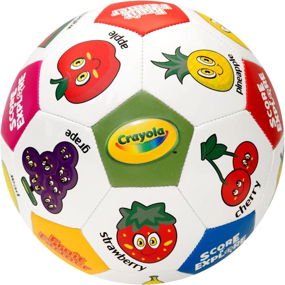 imageCrayola Official Soccer Ball  Unisex Kids  Multiplication Box Size 3Fruits