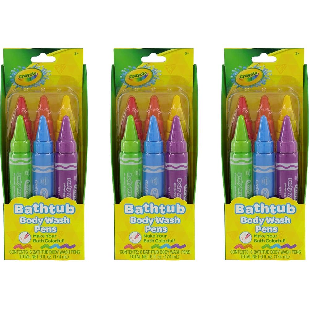 imageCrayola Taste Beauty Bathtub Bodywash Pens Kids Bath Toys per Pack 3 pcs bundle Adult Supervision Recommended