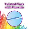 GUM Crayola Twistables Kids Flossers with Fluoride – Designed for Little Hands – Three Fun Fruit Flavors – Easy to Use Kids Floss Picks for Children Ages 3+, 75 Count
