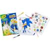 Crayola Sonic Color and Sticker Activity Set with Pipsqueak Markers, Gift for Kids, Sonic Coloring Pages and Stickers 3+