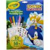 Crayola Sonic Color and Sticker Activity Set with Pipsqueak Markers, Gift for Kids, Sonic Coloring Pages and Stickers 3+
