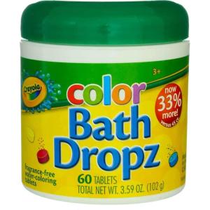 Crayola Color Bath Dropz 3.59 Ounce (60 Tablets) by Toys & Child