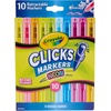 Crayola Clicks 2.0mm Mechanical Colored Pencil Set, Essential Easter Basket Stuffers, 12 Pastel Colors, Coloring Pencils for Kids, No Sharpen, 24 Replacement Cores, Ages 5+(Neon)