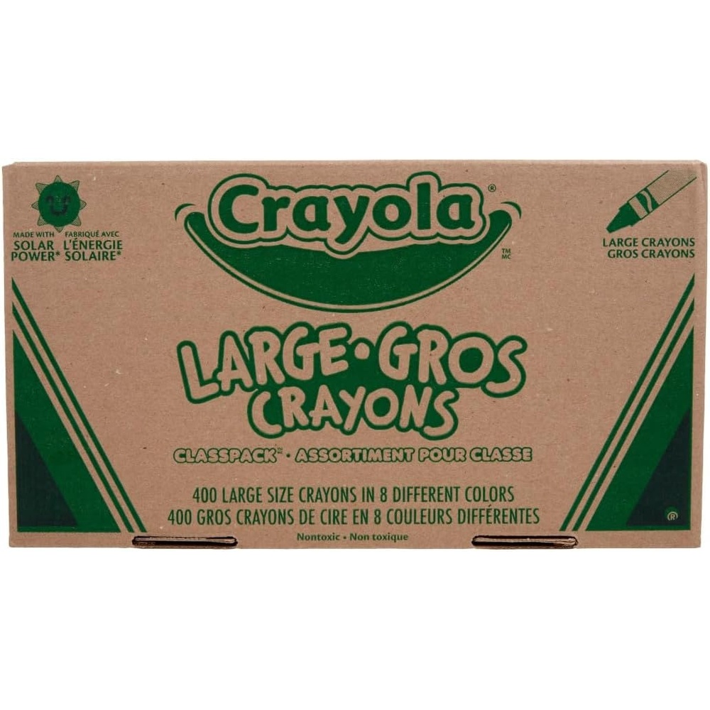 image:imageCrayola Triangular Crayon Classpack 256ct 16 Colors Bulk Toddler Crayons Teacher Classroom Must Haves School Supplies Preschool amp Kindergarten400 Count Pack of 1