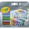 Crayola Metallic Markers, Art Supplies, 8 Count, Colors May Vary(8 Count (Pack of 1))
