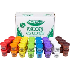 Crayola Dough Classpack – 8 Assorted Colors (48 Count), 3oz Kids Dough, Classroom Supplies, Teacher Must Haves, Nontoxic, Ages 3+(48 Count)